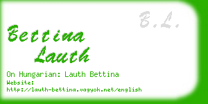 bettina lauth business card